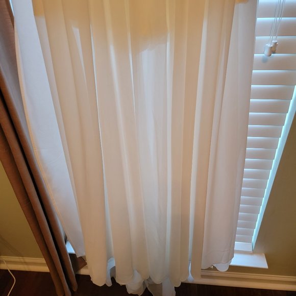 Lillian West Wedding Romper with Sheer Overlay Style 66033 - Picture 11 of 14